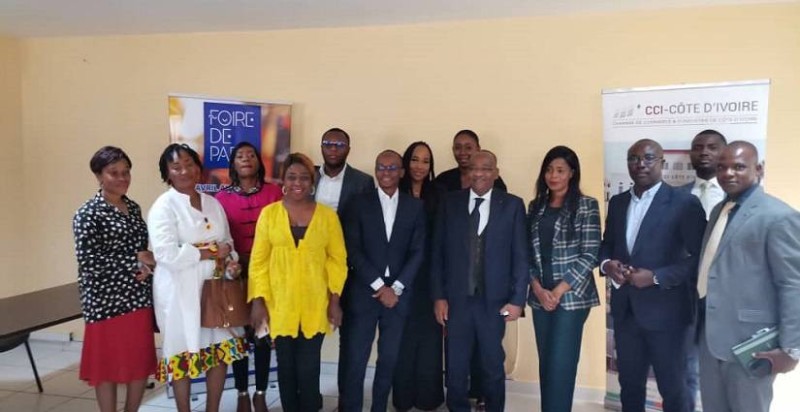 Les organisateurs de la participation de la Côte d’Ivoire à la Foire de Paris étaient en Conférence de presse, à la Chambre de commerce et d’industrie de Côte d’Ivoire (Dr)