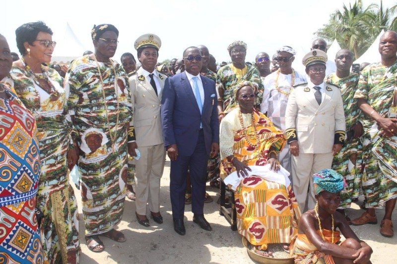 Cette cérémonie a été rehaussée de la présence du président du Conseil régional du sud comoé, Dr Aka Aouélé. (Ph:Dr)