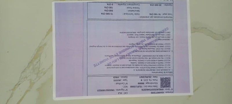Le certificat de contrôle technique n'est pas toujours délivré selon les normes