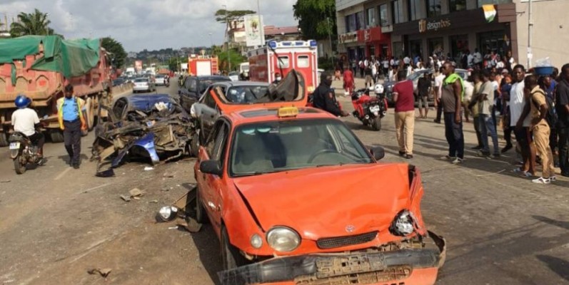 Au 16 décembre 2021, pour l'année en cours, Abidjan enregistrait ,6379 accidents de la circulation, 222 décès et 8574 blessés. (DR)