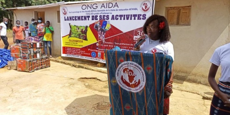 Mme Justine Bargain, présidente de l'Ong Aida. (DR)