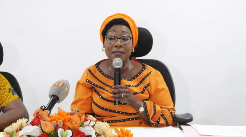 Mme Koné Colette, présidente du Comité électoral national de la Mugef-CI.