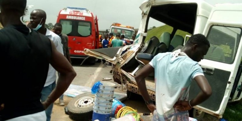 L'accident à Daloa a fait plusieurs victimes. (Ph: Dr)