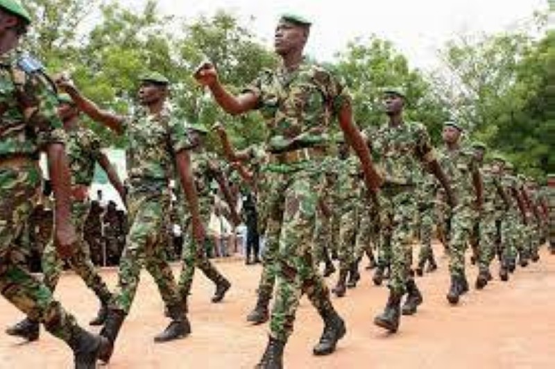 De nouvelles recrues pour renforcer l’effectif des Forces armées de Côte d’Ivoire. ( Photo : Archives)