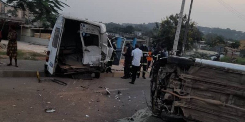 L'état de deux des véhicules impliqués dans l'accident. (Ph: Gspm).