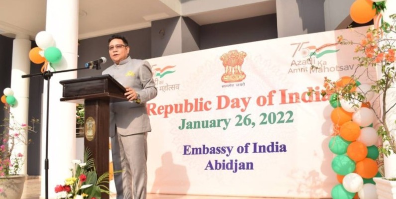 L'ambassadeur de l'Inde en Côte d'Ivoire. (Ph: Dr)