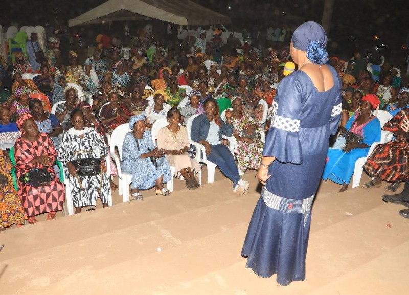 Mahi Clarisse invite les populations de sa région à la cohésion. (Ph:Dr)