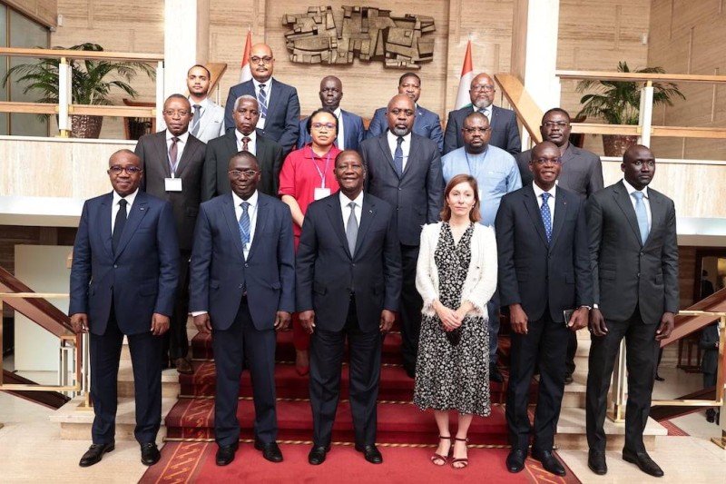 Le chef de l'Etat, Alassane Ouattara et les participants à l'assemblée générale d'Abidjan. (PH:Dr)
