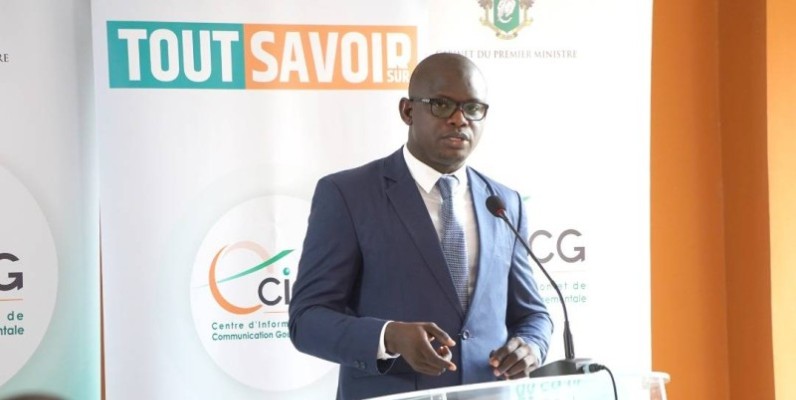 Fousséni Touré, directeur de la communication et des relations internationales, au ministère de la promotion de la bonne gouvernance, du renforcement des capacités et de la lutte contre la corruption. (Ph: Cicg)
