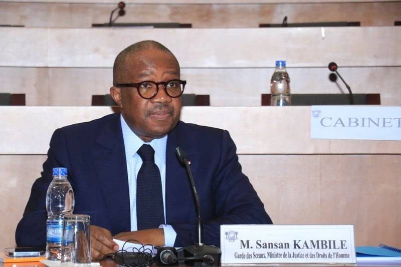 Le ministre de la Justice et des Droits de l’homme, Sansan Kambilé. (Ph: Dr)
