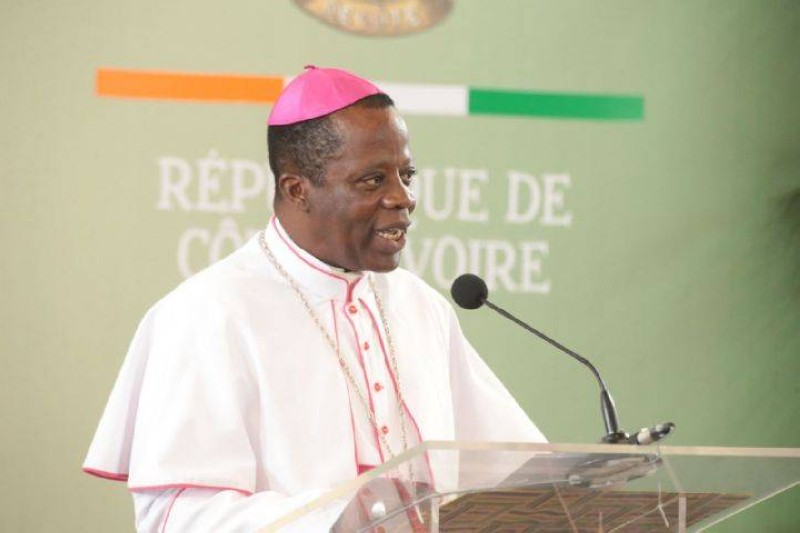 Mgr Alexis Touably, évêque du diocèse d’Agboville et administrateur du diocèse de Yamoussoukro. (Ph: Dr)