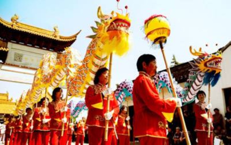 Pendant quinze jours, les Chinois vont exécuter la danse du dragon et du lion. (Ph: Dr)