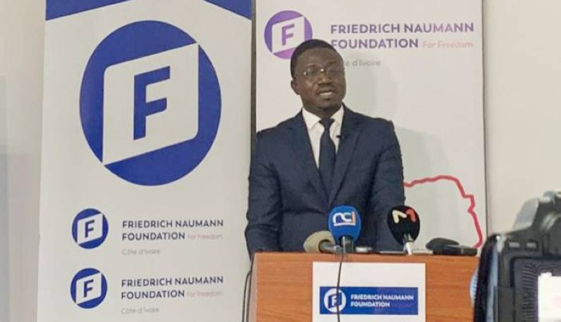 Magloire N’Dehi, chef du bureau d’Abidjan de la Fondation Friedrich Naumann. (Ph: Dr)