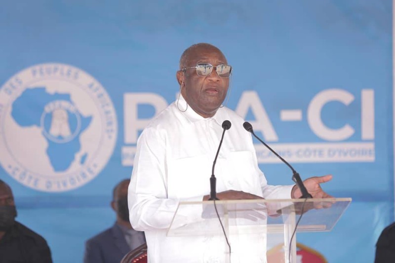 Laurent Gbagbo annonce qu'il a été déclaré guéri du Covid-19. (Sercom PPA-CI)