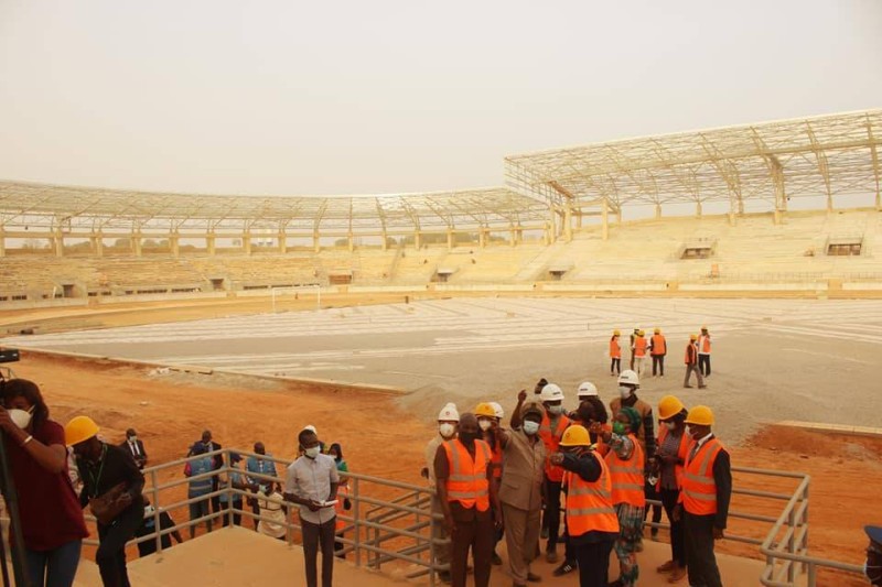 Le stade de Korhogo est en train de prendre de l'allure. (Dr)