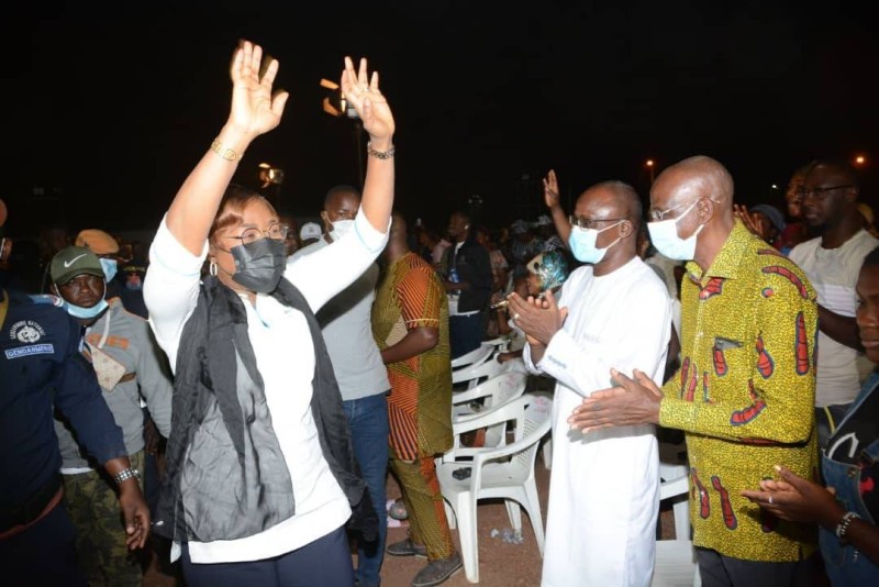 Kaba Nialé a communié avec les populations de Bouna. (Ph: Dr)