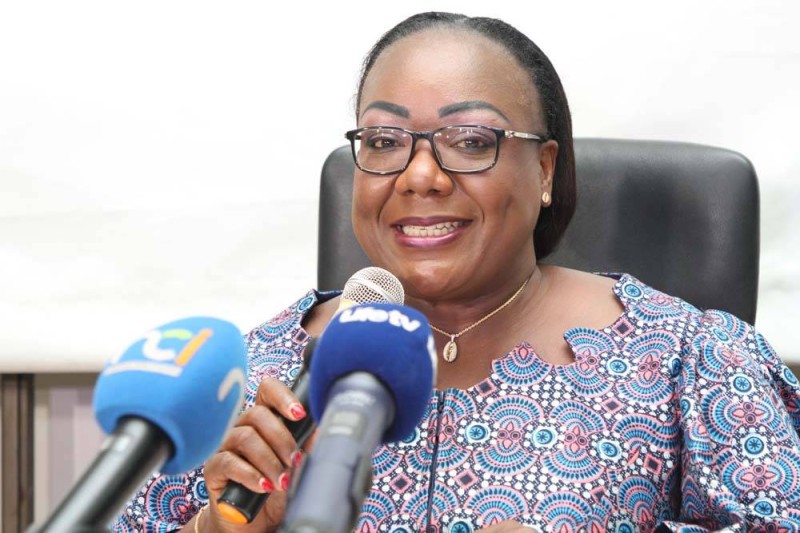 La ministre de la fonction publique, Anne Désirée Ouloto. (Ph:Joséphine Kouadio)