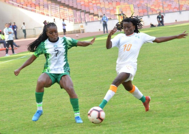 Koko Ange et ses coéquipières ont buté sur une bonne défense du Nigeria