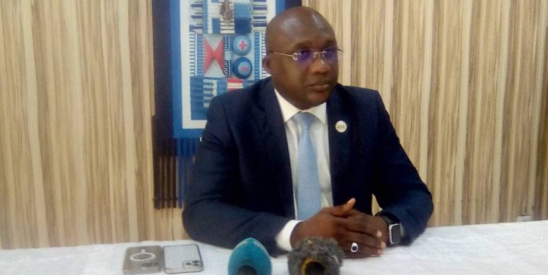 A Ibrahim Camara, président du Mouvement républicain (Mt) au Mali. (Franck YEO)
