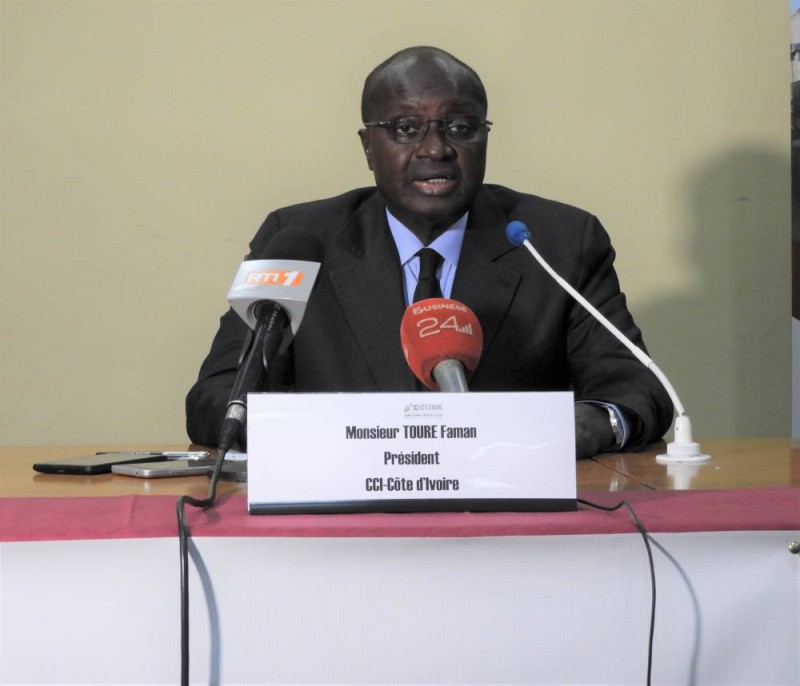 Le président de la Cci-ci, Faman Touré. (DR)