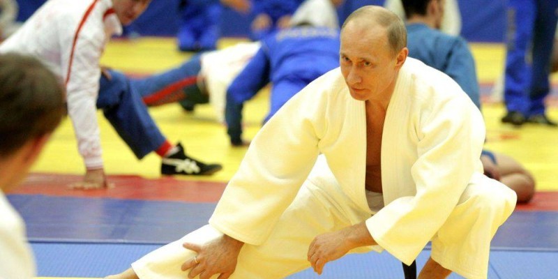 vladimir poutine sur un tatami. (Ph: Dr)