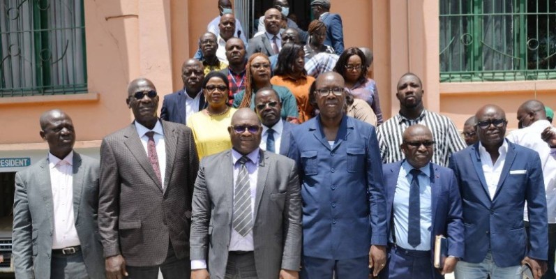 L'homme d'affaires, Touré Ahmed Bouah, a présenté son projet Akwaba city à la presse. (Ph: Dr)