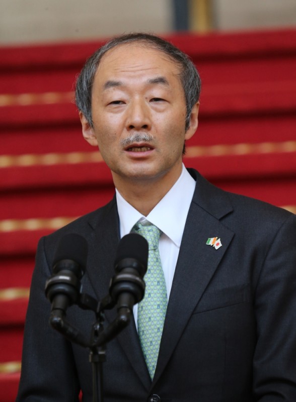 Ikkatai Katsuya, le diplomate japonais. (Ph: Poro Dagnogo)