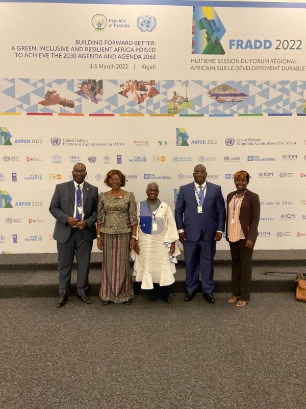 La ministre Nialé Kaba en mission à Kigali. (Ph:Dr)