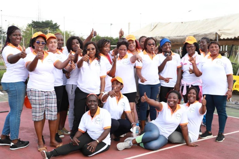 Les femmes de la mutuelle "La solidarité'' après le sport. (Ph: Dr)