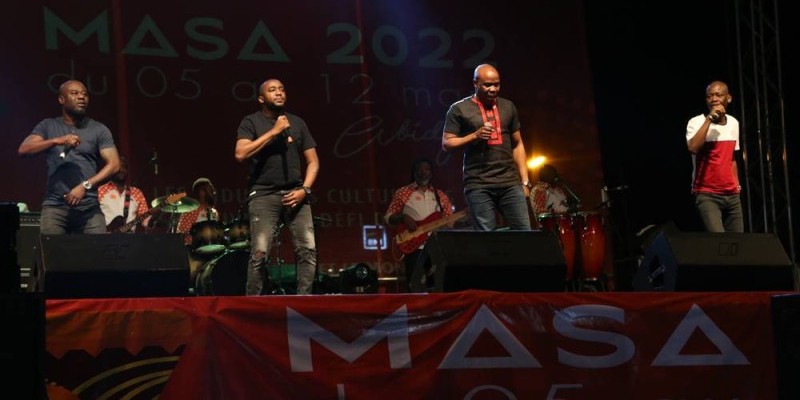 Le groupe Magic système a assuré la partie festive de la cérémonie d'ouverture du Masa. (Ph: Sébastien Kouassi)