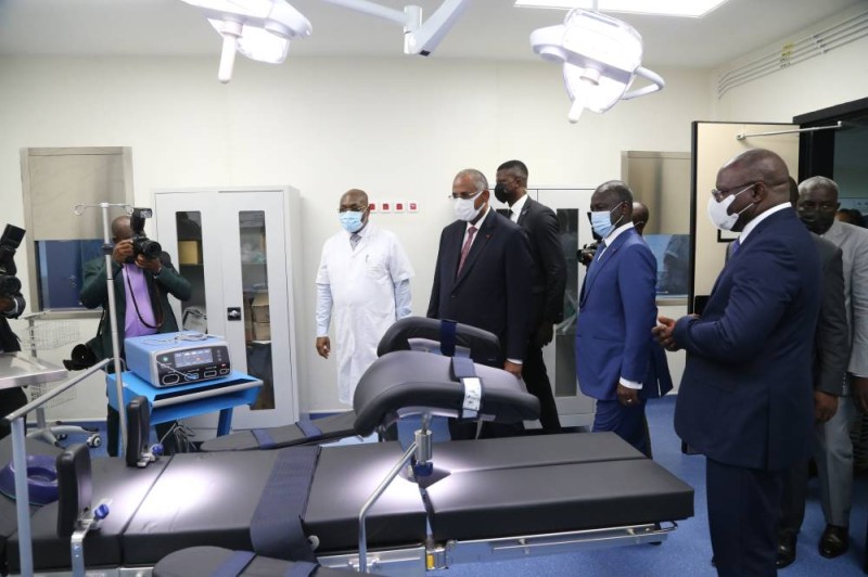 Le Premier ministre a visité les nouveaux équipements installés. (Ph: Sébastien kouassi)