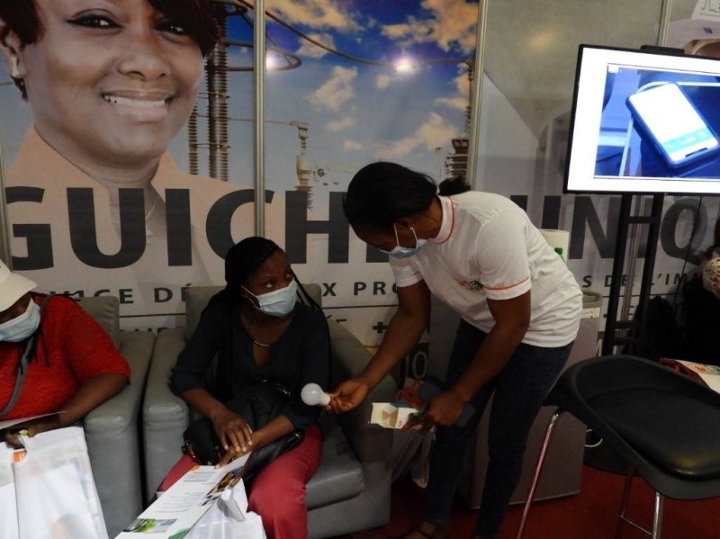 Le stand du Guichet unique Cie-Sodeci à la 5ème édition du salon de l'immobilier (DR)