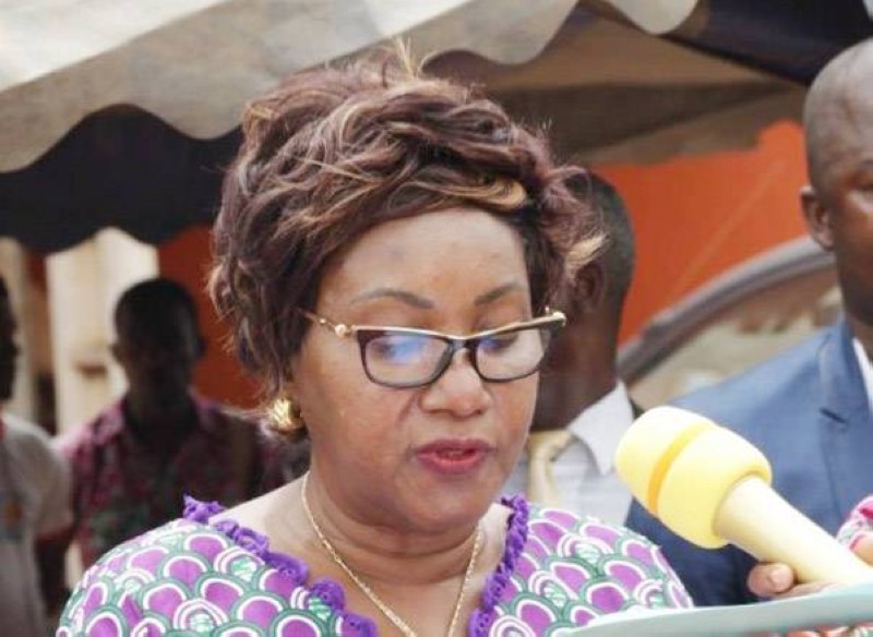 Anne-Marie Ahoua, représentante du parrain. (Ph: Dr)
