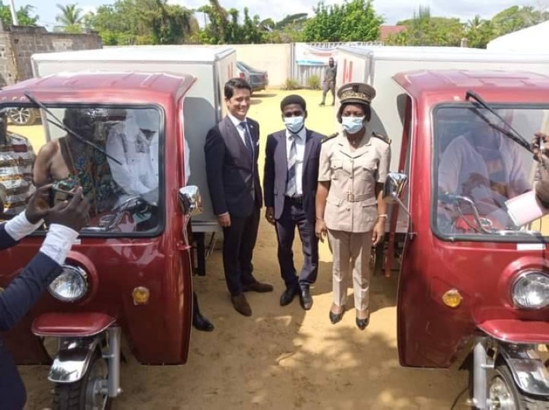 Une vue du matériel roulant offert par l'ambassade du Canada en Côte d'Ivoire. (Ph: Dr)