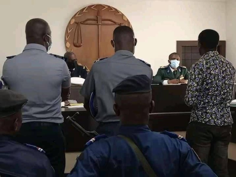 Le Tribunal Militaire de Côte d’Ivoire a condamné le 16 mars 2022 à Abidjan 3 gendarmes à plusieurs mois de prisons ferme pour avoir porté des coups à une policière en 2020. (Ph: Tribunal Militaire)