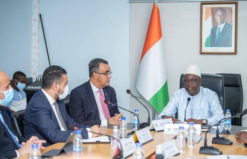 Le ministre des Transports et la délégation marocaine