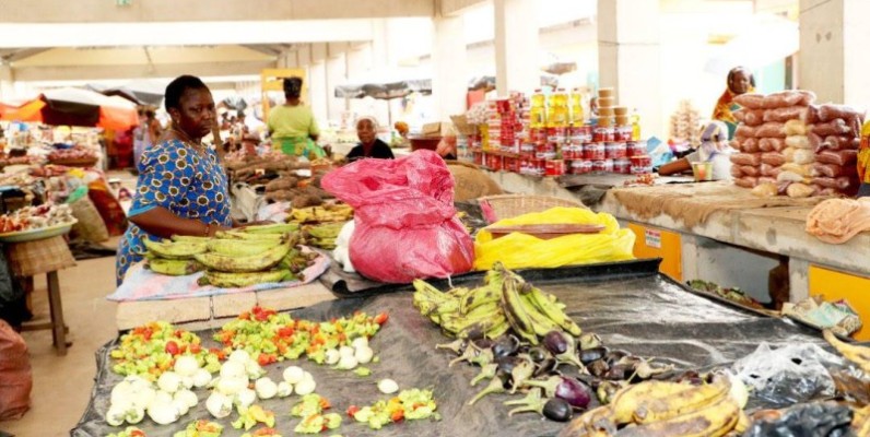 La vue d'un marché ivoirien. (Ph: Dr)