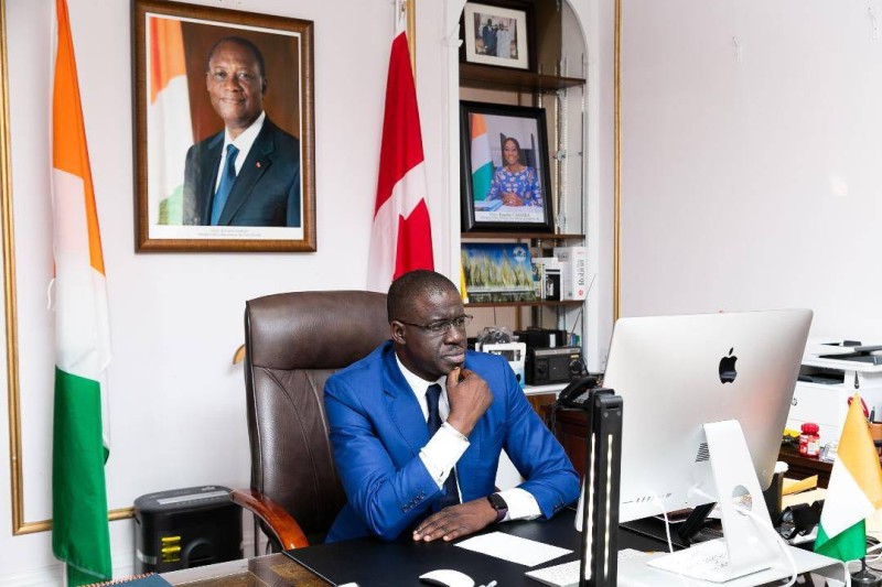 L'Ambassadeur de Côte d’Ivoire au Canada  SEM Bafétigué Ouattara