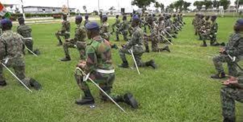 Des anciens élèves de l'académie des forces armées de Zambakro. (DR) 