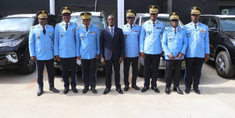 Le ministre Vagondo Diomandé a réitéré la confiance du Président de la République, chef suprême des armées, en la police ivoirienne.(PH DR)