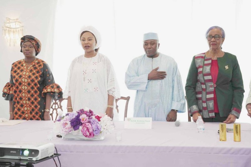 La ministre Nassénéba Touré en compagnie de l'ambassadeur des Côte d'Ivoire aux Usa SEM Touré