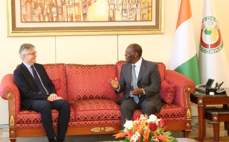Le secrétaire général adjoint des Nations unies aux opérations de maintien de la paix, Jean-Pierre Lacroix à Abidjan. 