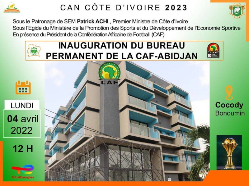 Le bureau permanent de la Caf à Abidjan