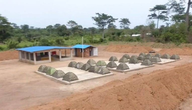 Le camp est dimensionné pour recevoir les troupes en totale autonomie