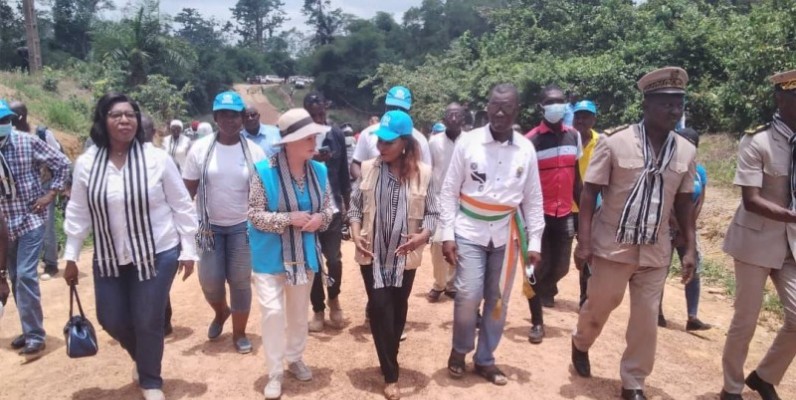 Mme Gillian Triggs à son arrivée à Dohouba. (Ph: Dr)