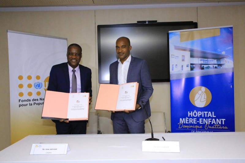 L’UNFPA et l’Hôpital Mère-Enfant de Bingerville ont paraphé le 11 avril, un accord bilatéral