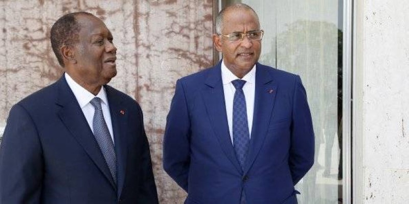 Le chef de l’État et son Premier ministre, Patrick Achi. (Dr)