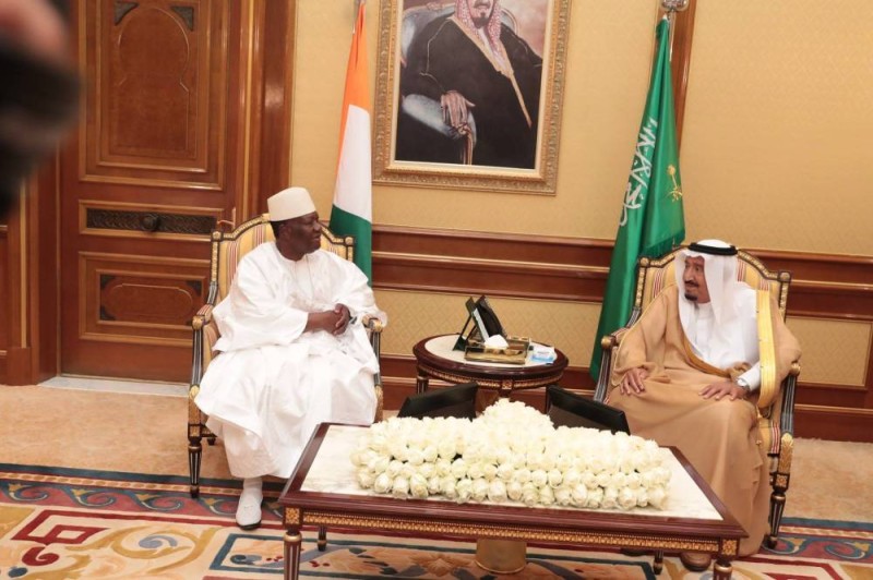 Le Président Ouattara en entretien avec Sa Majesté Salmane Ben Abdelaziz AL SAOUD, Roi d’Arabie Saoudite, Serviteur des deux Saintes Mosquées (mercredi 22 août 2018) Ph Présidence de la République