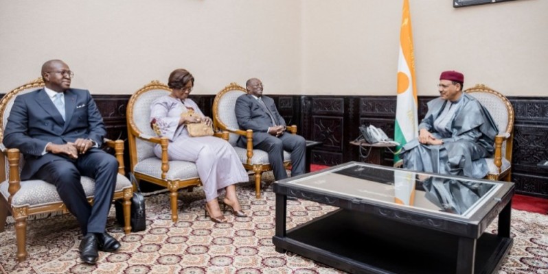 Mohamed Bazoum, le Président du Niger, a échangé avec le vice-Président ivoirien, au cours de sa visite à Niamey. (PhOTOS: Présidence)