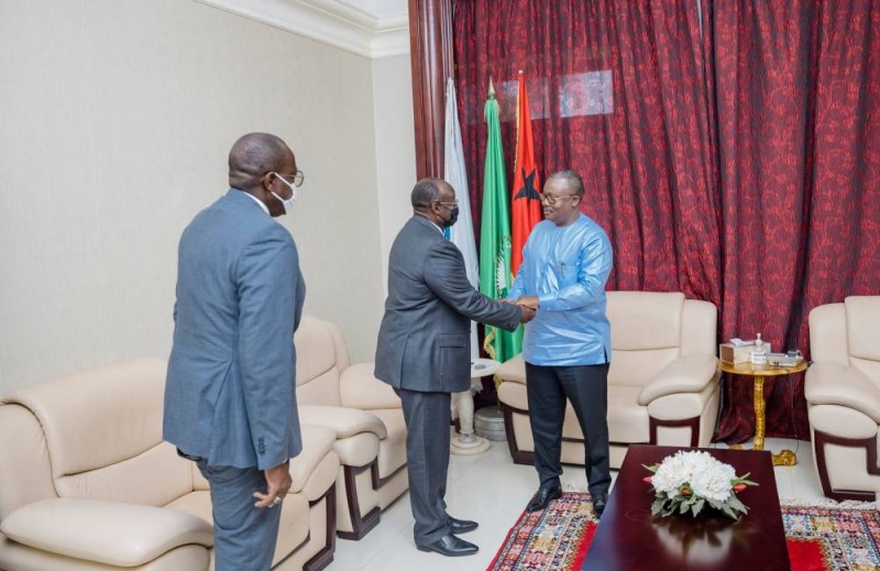 Une visite de courtoisie au Président de la République de Guinée-Bissau, Umaru Embalo Sissoko. (DR)